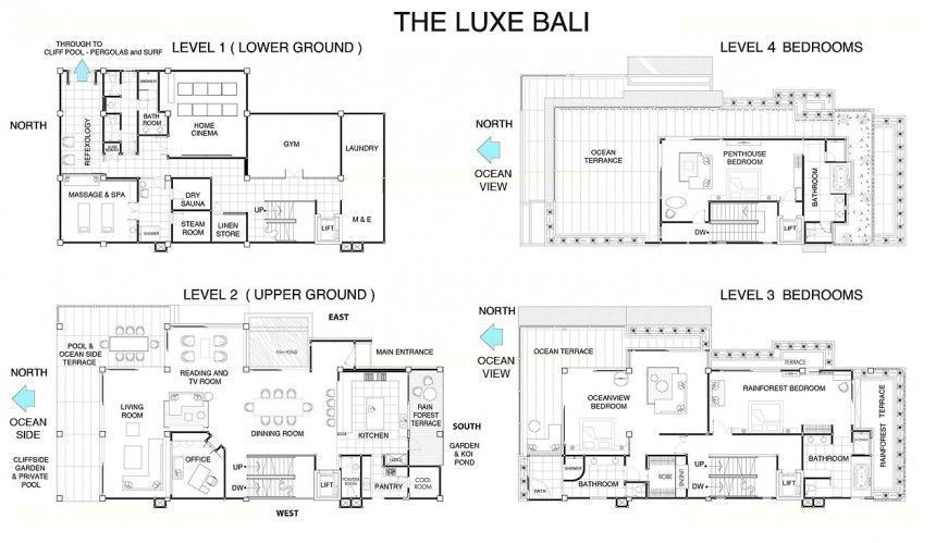 Villa The Luxe Bali Floor Plan